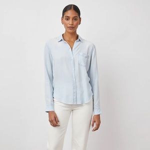 Ingrid Raw Hem Shirt in light vintage